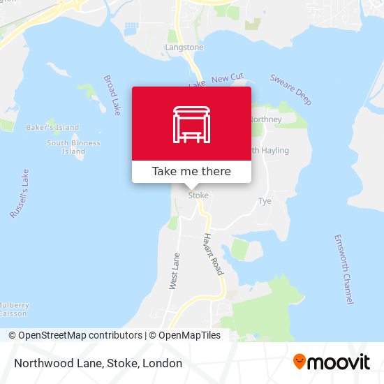 Northwood Lane, Stoke map