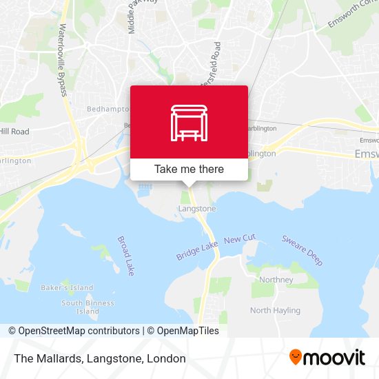 The Mallards, Langstone map