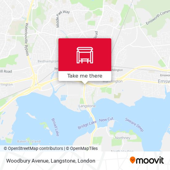 Woodbury Avenue, Langstone map