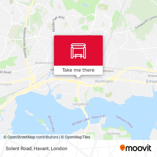 Solent Road, Havant map