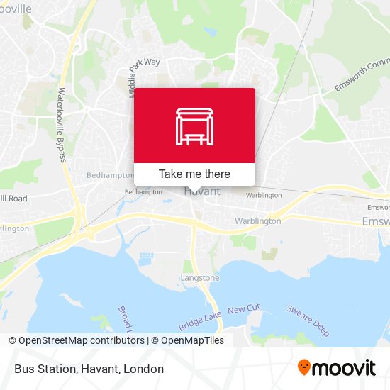 Bus Station, Havant map