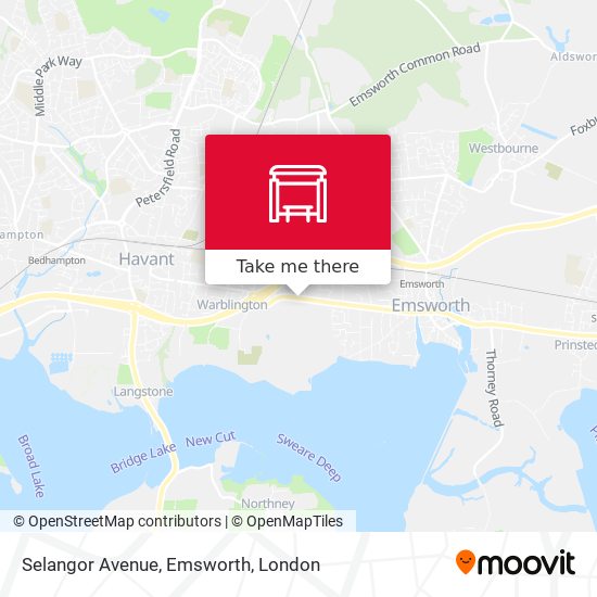 Selangor Avenue, Emsworth map