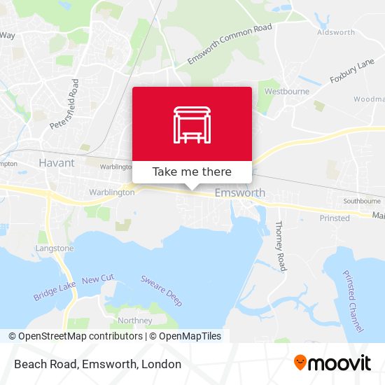 Beach Road, Emsworth map