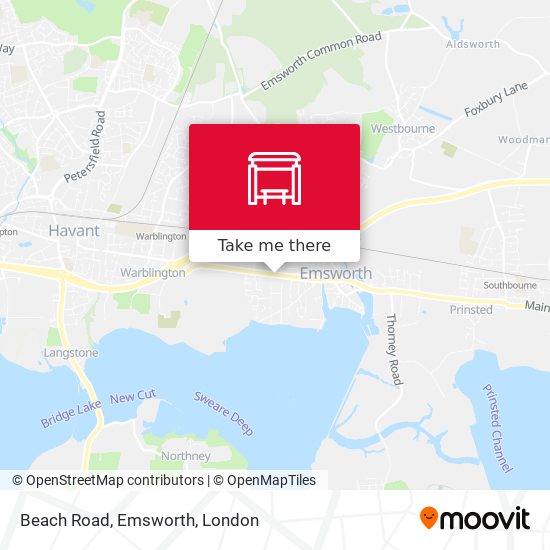 Beach Road, Emsworth map