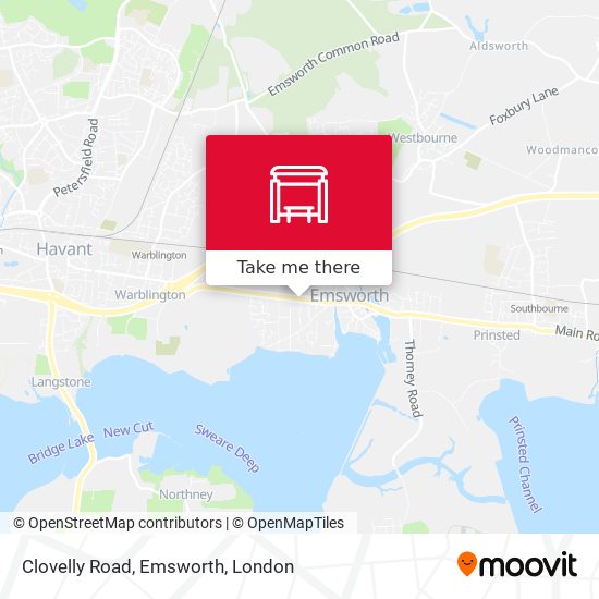 Clovelly Road, Emsworth map