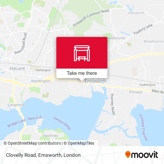 Clovelly Road, Emsworth map