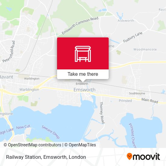 Railway Station, Emsworth map