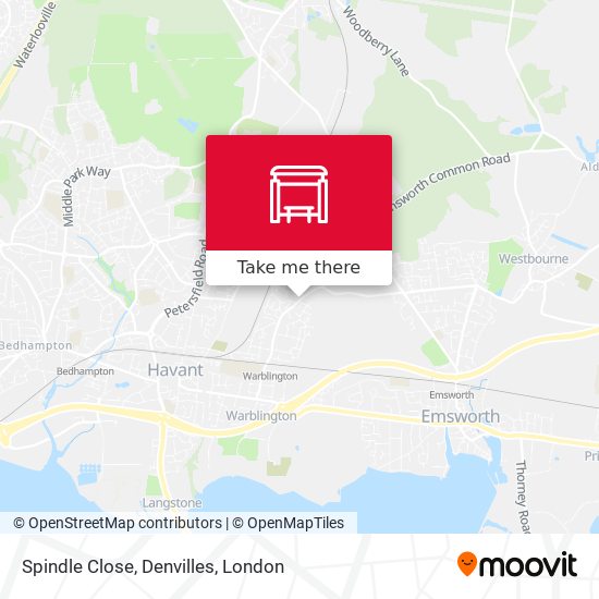 Spindle Close, Denvilles map
