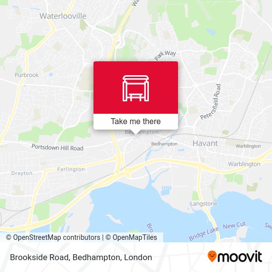 Brookside Road, Bedhampton map