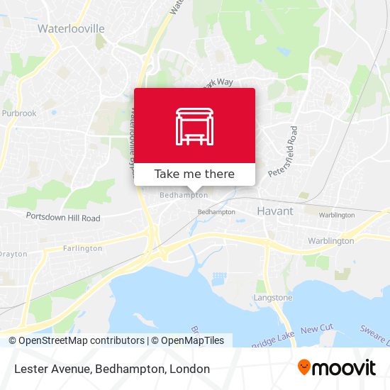 Lester Avenue, Bedhampton map
