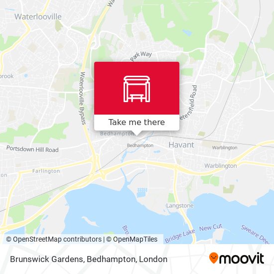 Brunswick Gardens, Bedhampton map