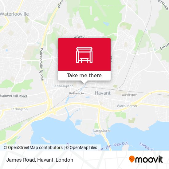 James Road, Havant map