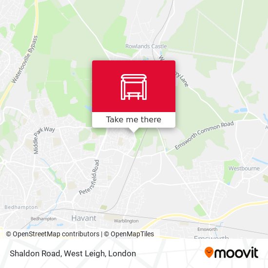 Shaldon Road, West Leigh map