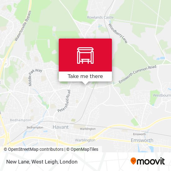 New Lane, West Leigh map