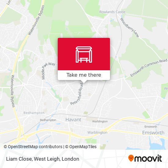Liam Close, West Leigh map