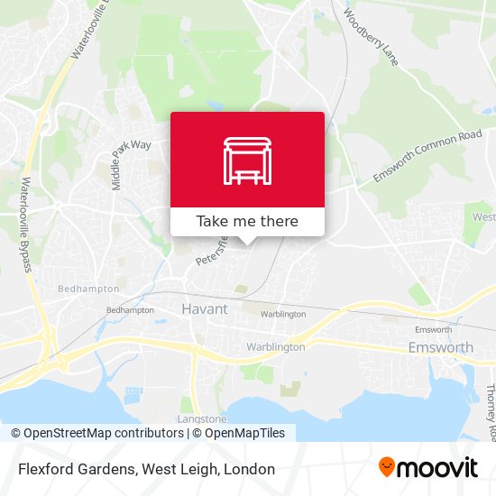 Flexford Gardens, West Leigh map