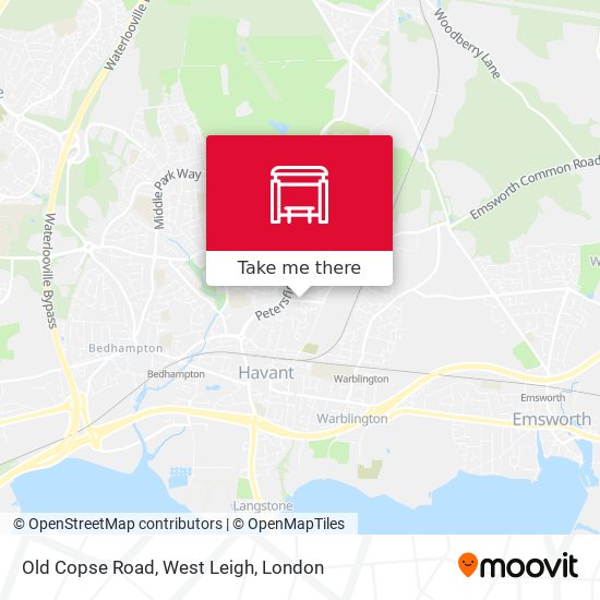 Old Copse Road, West Leigh map