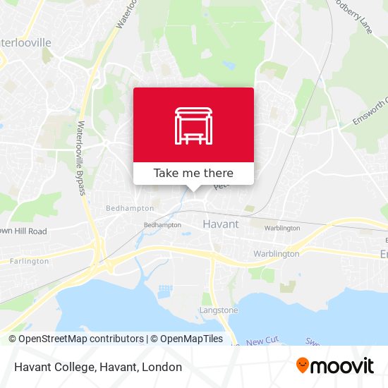 Havant College, Havant map