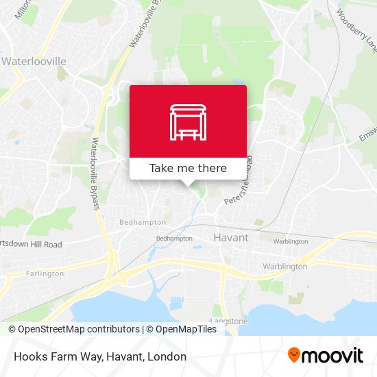 Hooks Farm Way, Havant map