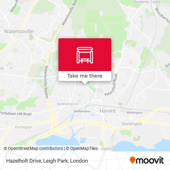 Hazelholt Drive, Leigh Park map
