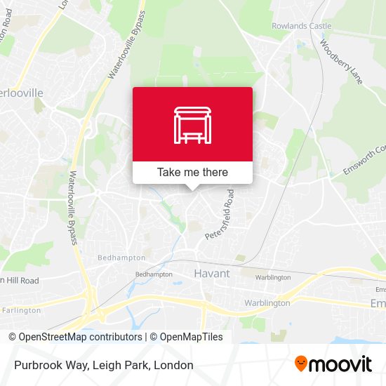 Purbrook Way, Leigh Park map