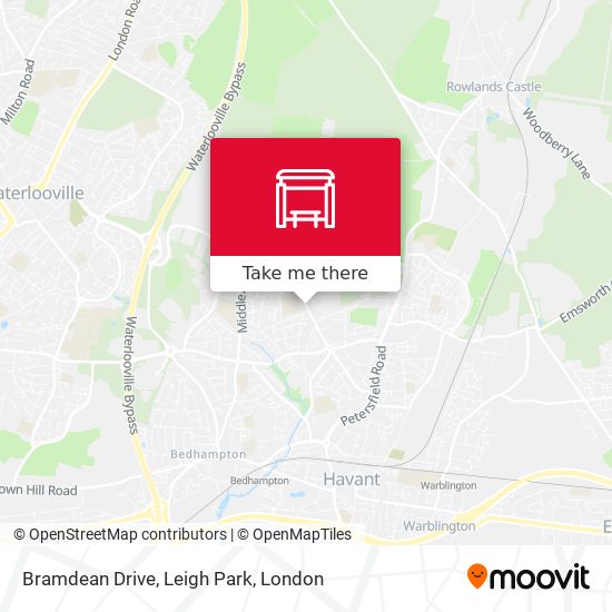 Bramdean Drive, Leigh Park map