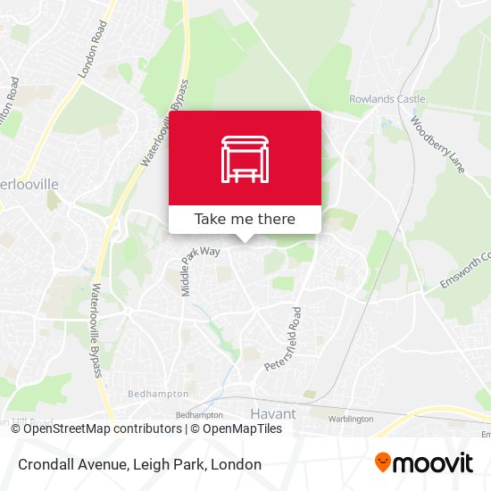 Crondall Avenue, Leigh Park map