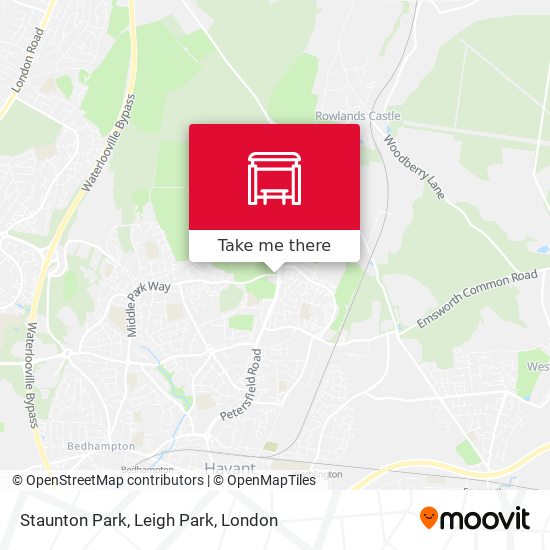 Staunton Park, Leigh Park map