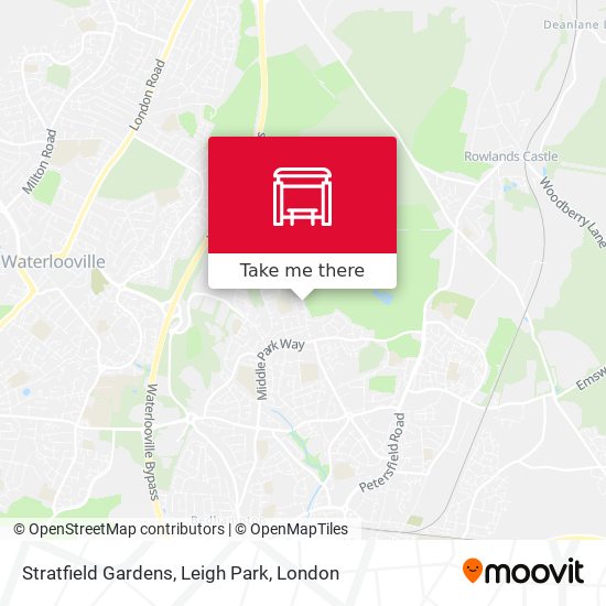 Stratfield Gardens, Leigh Park map