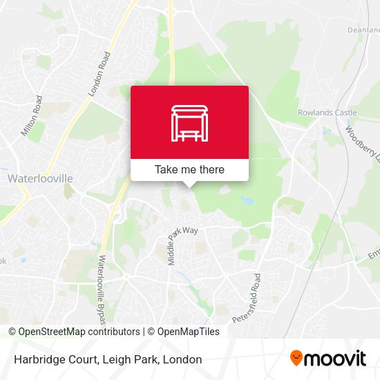 Harbridge Court, Leigh Park map
