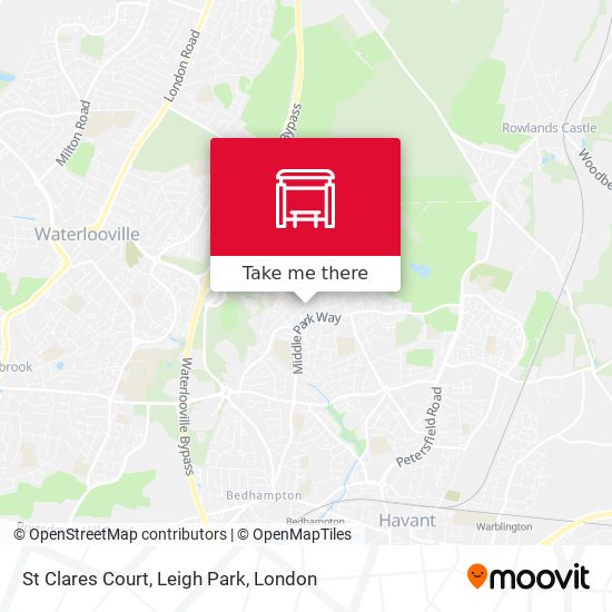 St Clares Court, Leigh Park map