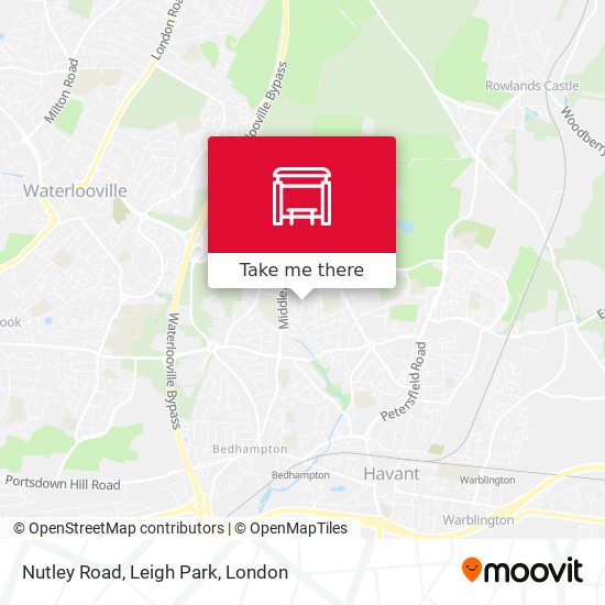 Nutley Road, Leigh Park map