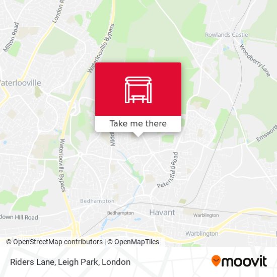 Riders Lane, Leigh Park map