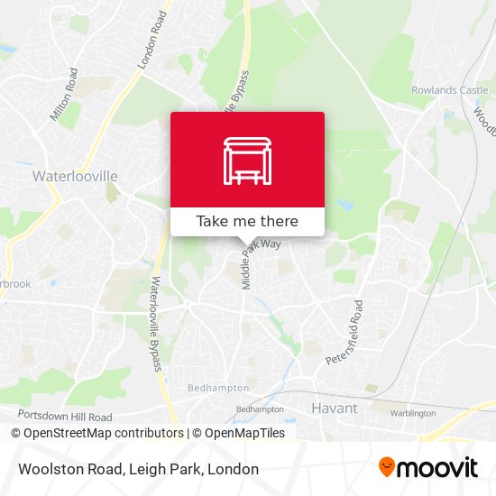 Woolston Road, Leigh Park map