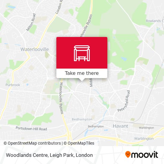 Woodlands Centre, Leigh Park map