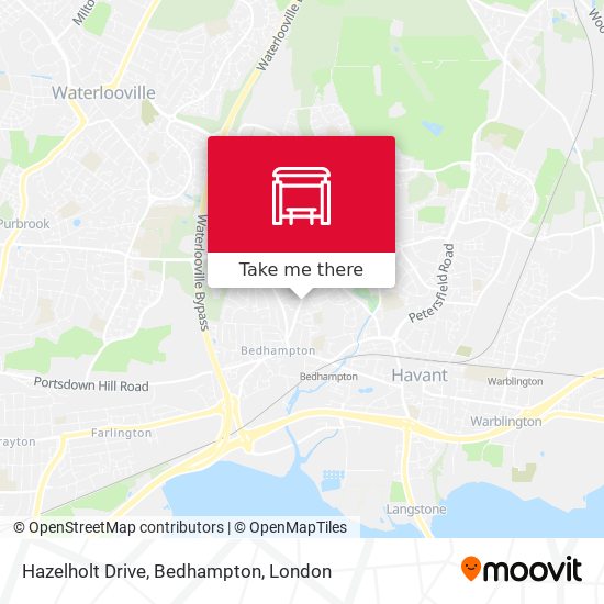 Hazelholt Drive, Bedhampton map