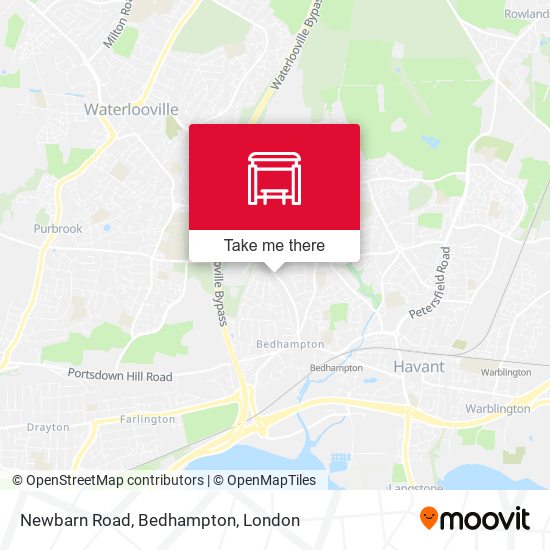 Newbarn Road, Bedhampton map