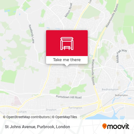 St Johns Avenue, Purbrook map