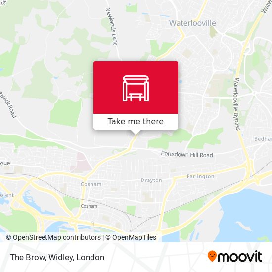 The Brow, Widley map