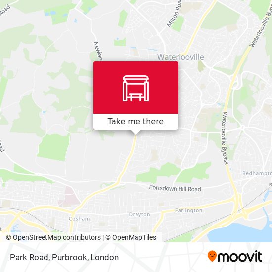 Park Road, Purbrook map