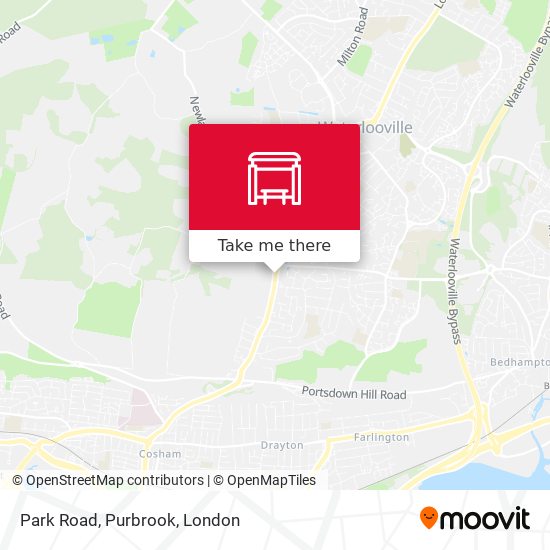 Park Road, Purbrook map