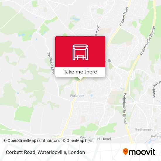 Corbett Road, Waterlooville map