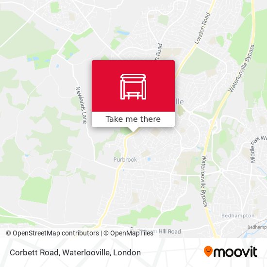 Corbett Road, Waterlooville map