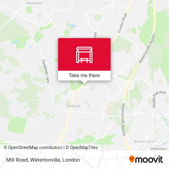 Mill Road, Waterlooville map