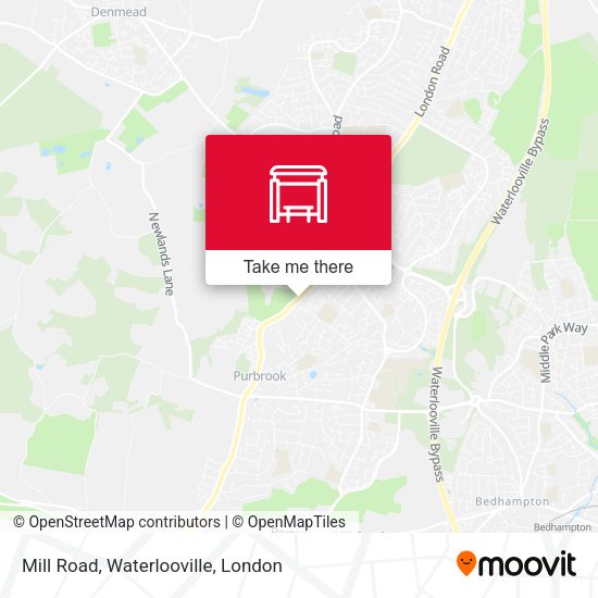 Mill Road, Waterlooville map