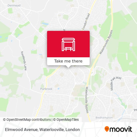 Elmwood Avenue, Waterlooville map