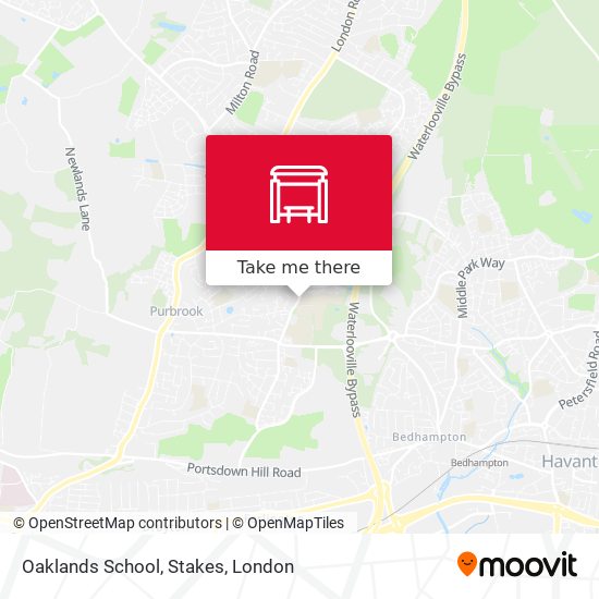 Oaklands School, Stakes map
