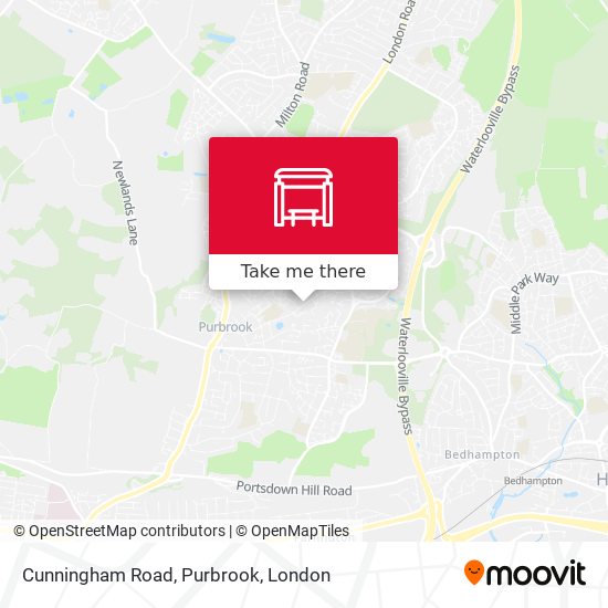 Cunningham Road, Purbrook map