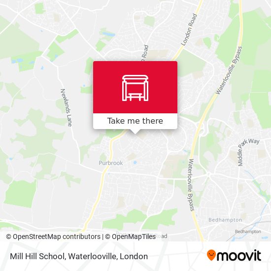 Mill Hill School, Waterlooville map