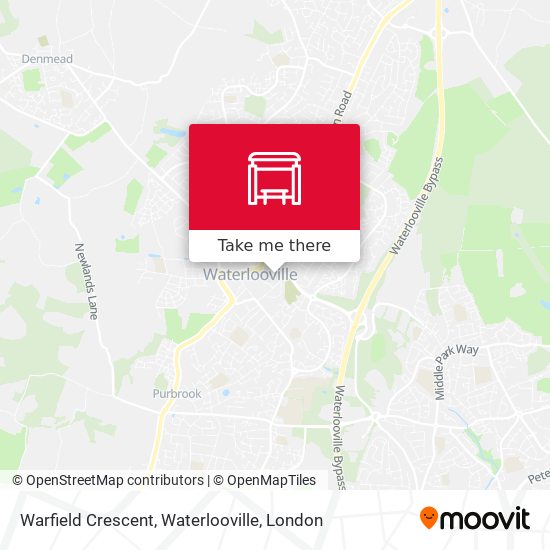 Warfield Crescent, Waterlooville map